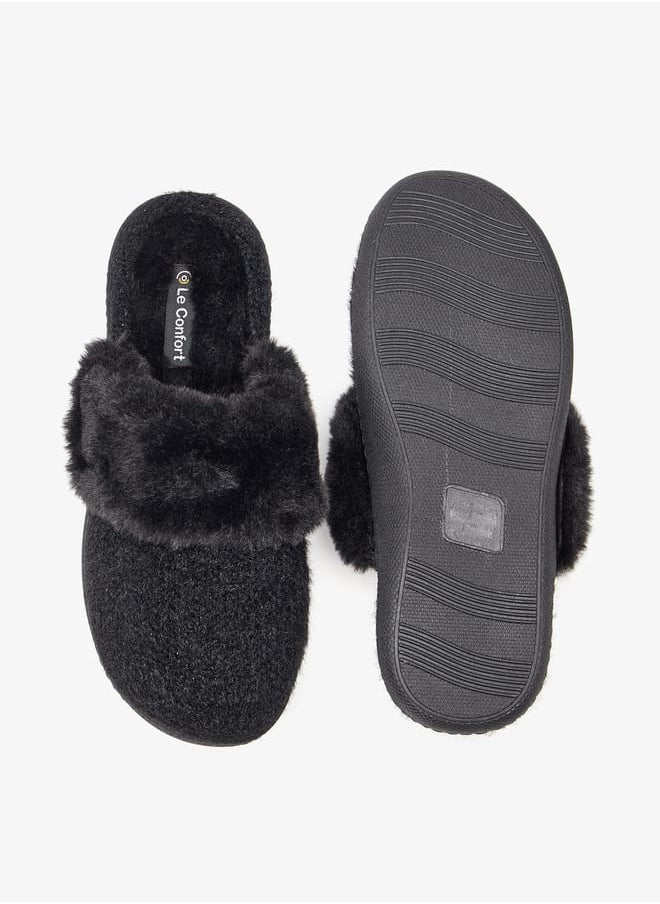 Women Faux Fur Slip-On Bedroom Mules - pzsku/Z25EE3056B36A1547B12DZ/45/_/1728385881/d4f335ae-0d5d-465d-950e-a32d996432b8