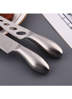 Chavin Stainless Steel 5 Piece Silver Cheese Knife Set Cheese Slicer CIN621BY  - Image 2