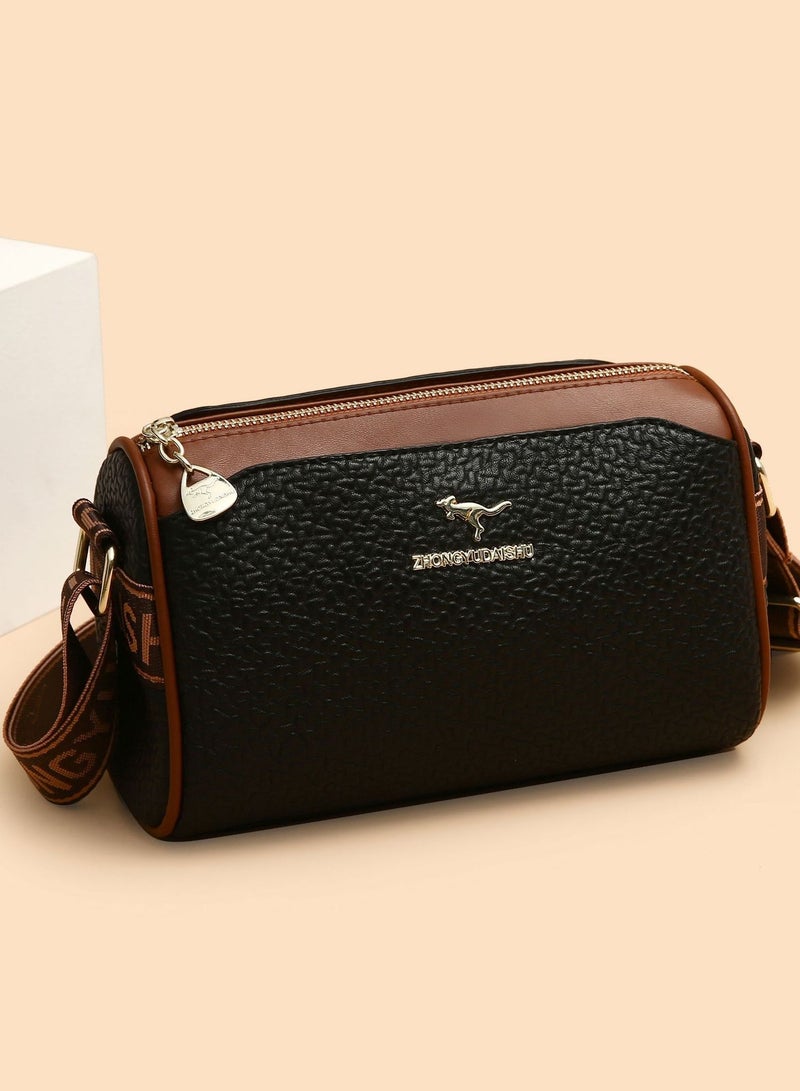 KANGAROO New Fashionable And Minimalist Hand-held Single-shoulder And Crossbody Bag 