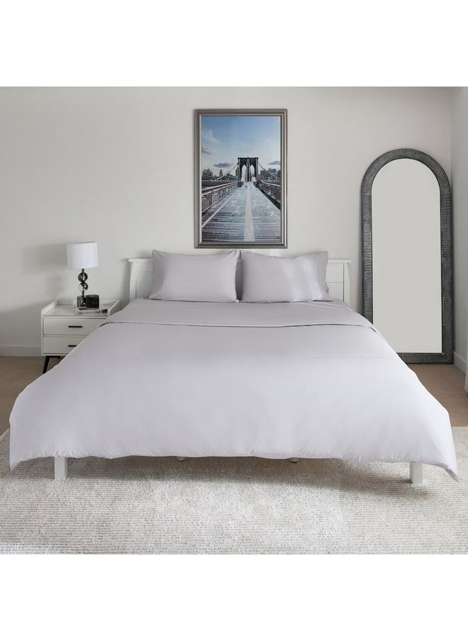 Home Box Purely Percale 3-Piece Super King Duvet Cover Set 240 x 220 cm  - Image 3