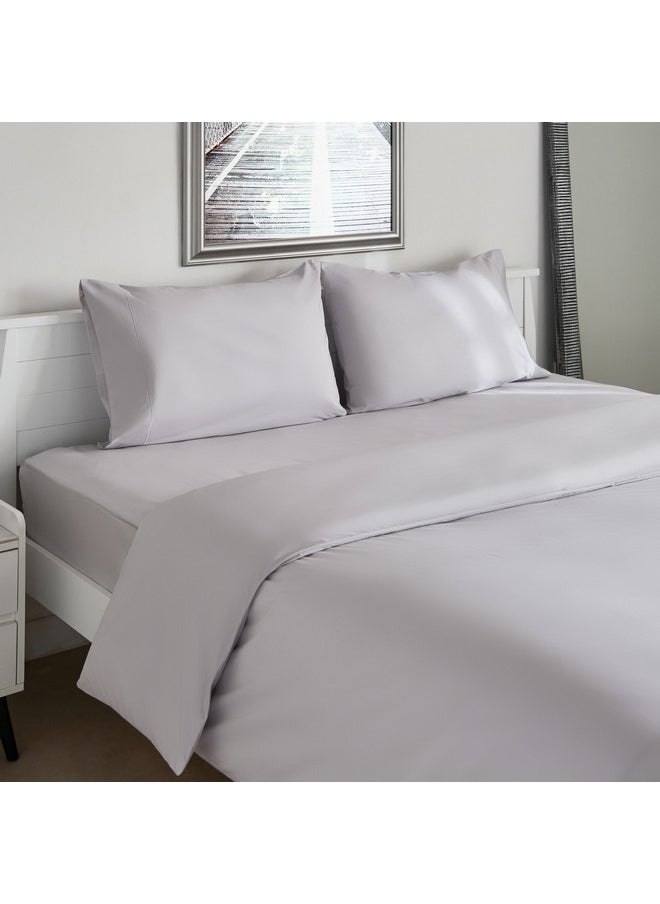 Home Box Purely Percale 3-Piece Super King Duvet Cover Set 240 x 220 cm  - Image 2