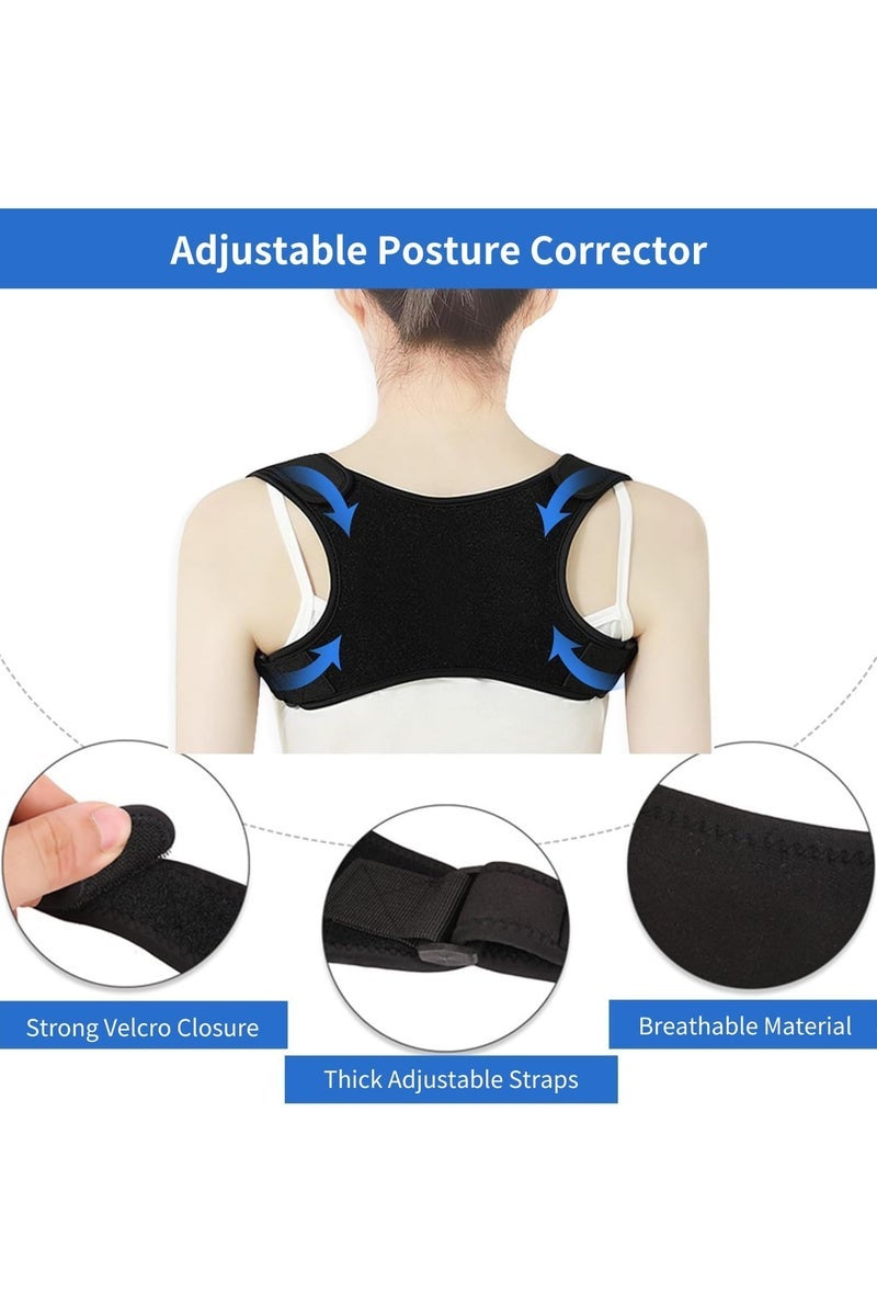 GNAFOTU Posture Corrector for Women, Back Brace for Men,Adjustable Shoulder Brace,Posture Brace, Back Straightener, Upper Back Support - Image 5