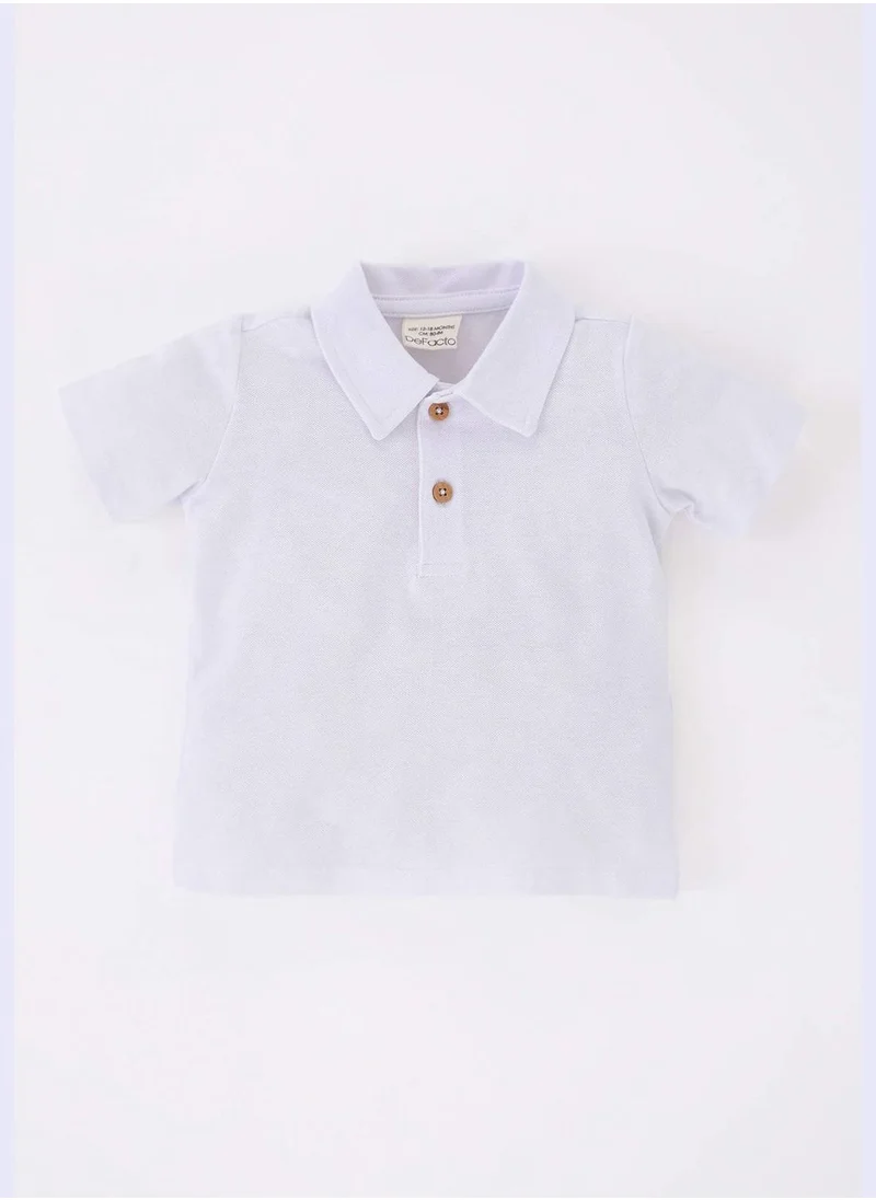 ديفاكتو BabyBoy Knitted Short Sleeve T-Shirt