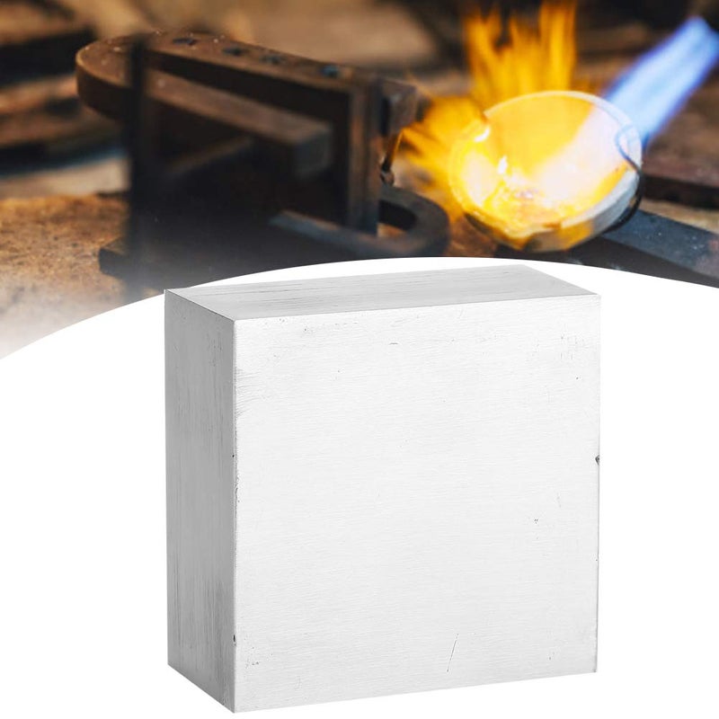 klarako Jewelry Bench Block, 6.3 x 6.3 x 2.8cm Jewelry Work Bench Block Flat Anvil Jewelers Tool Metal Bench Block Jewelry Making Processing Tool Accessory Wire Hardening Wrapping Tool for Stamping Shaping - Image 2