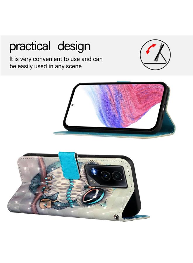 إيروريكس جراب هاتف Honor GT ثلاثي الأبعاد من الجلد مع غطاء قابل للطي أفقيًا - Image 4