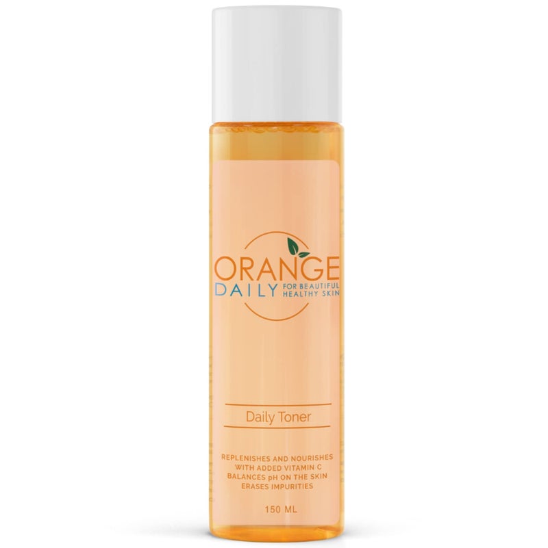 Orangedaily OrangeDaily Vitamin C Daily Toner for Healthier Looking Skin, Alcohol Free and Enriched with Green Tea, Algae Extract and Willow Bark Extract, 150 ML
