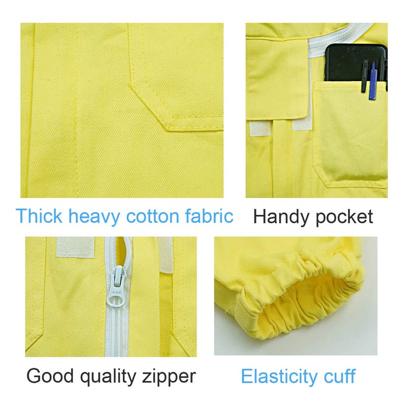 Luwint Kids Beekeeping Suits - Full Body Protection Children Bee Beekeeper Jacket with Gloves and Ventilated Hood (4'2''-4'7'' Height) - Image 5