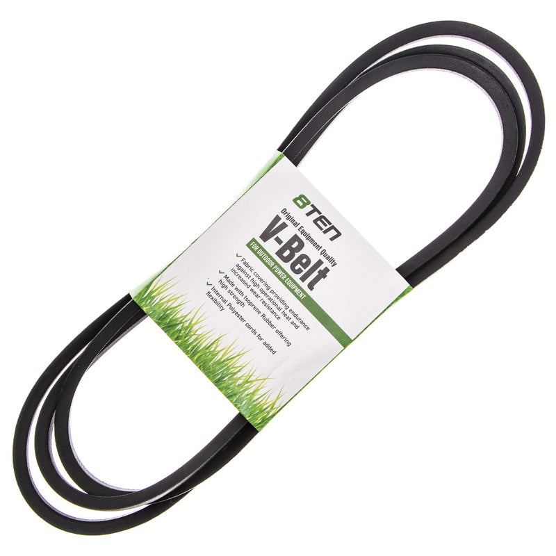 8TEN Belt for John Deere LT133 LT150 LT155 LT166 M126536 Cub Cadet RZT42 RZT L42 SX42 954-04137 754-04137 (114 1/4" x 1/2") - Image 5
