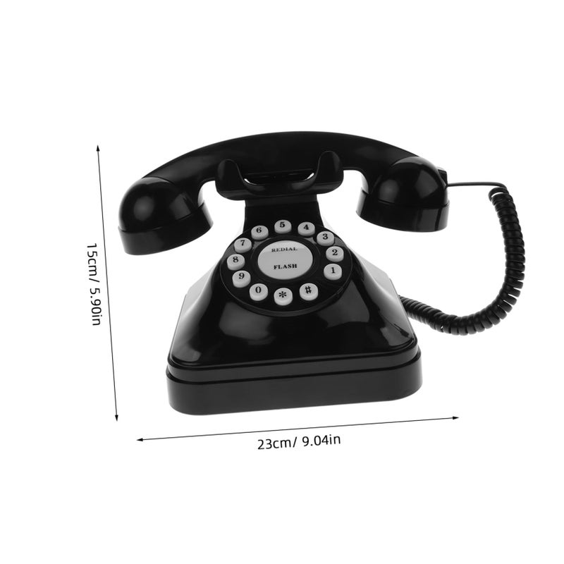 MAGICLULU Retro Vintage Corded Landline Telephone Classic Design Elegant Craftsmanship For Home Office - Image 3