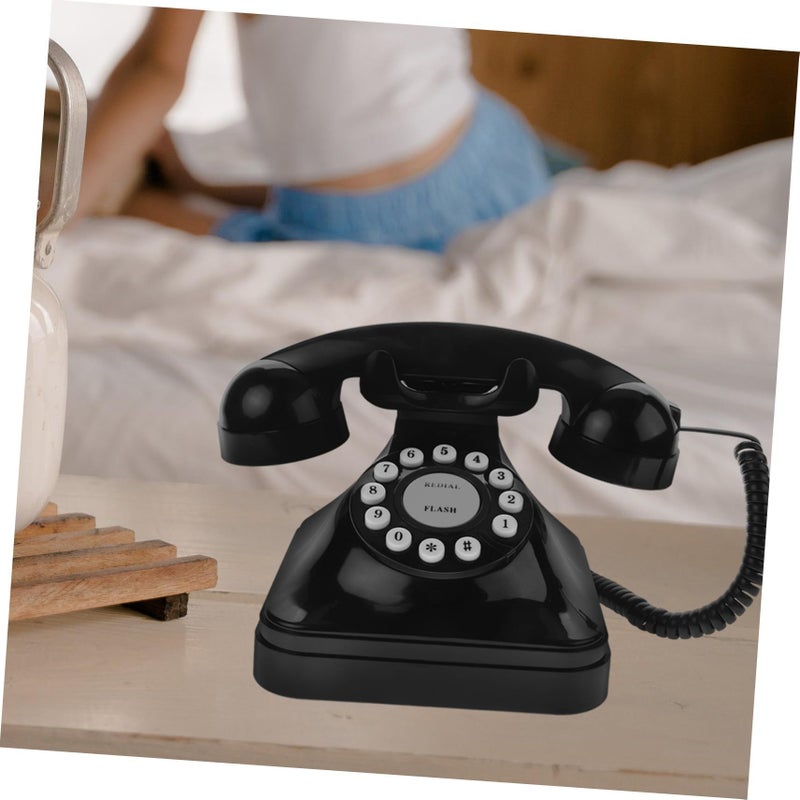 MAGICLULU Retro Vintage Corded Landline Telephone Classic Design Elegant Craftsmanship For Home Office - Image 5