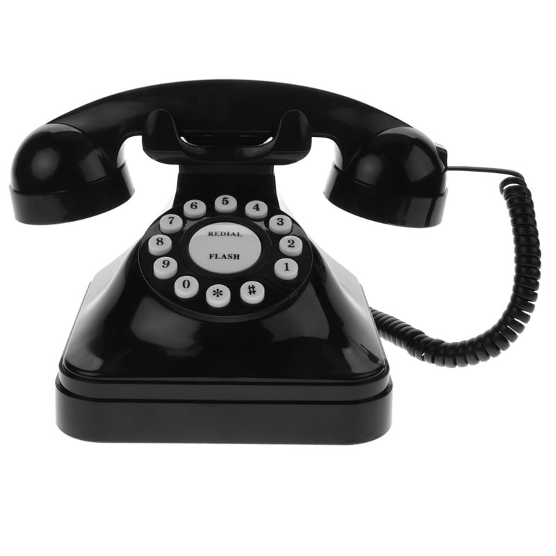 MAGICLULU Retro Vintage Corded Landline Telephone Classic Design Elegant Craftsmanship For Home Office - Image 2