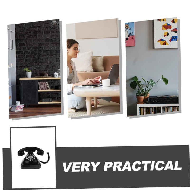 MAGICLULU Retro Vintage Corded Landline Telephone Classic Design Elegant Craftsmanship For Home Office - Image 4