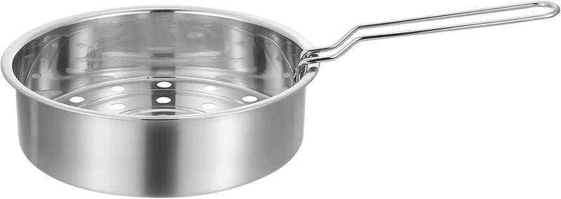 رفوف طبخ البخار من الفولاذ المقاوم للصدأ لطهي الديم سوم في طنجرة الأرز، مصفاة طهي متعددة الاستخدامات، حاوية طعام - Image 3