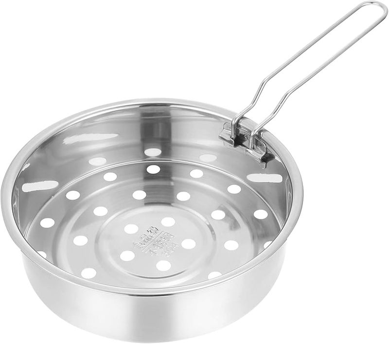 رفوف طبخ البخار من الفولاذ المقاوم للصدأ لطهي الديم سوم في طنجرة الأرز، مصفاة طهي متعددة الاستخدامات، حاوية طعام - Image 2