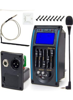 5-band EQ folk guitar pickup with LCD screen and microphone
