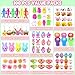 PLOUGVI 100 Pcs Prefilled Easter Eggs with Toys Filled with Toys Party Favors for Kids Boys Girls Easter Eggs Hunt Basket Stuffers Fillers Classroom Prize Supplies - Image 4