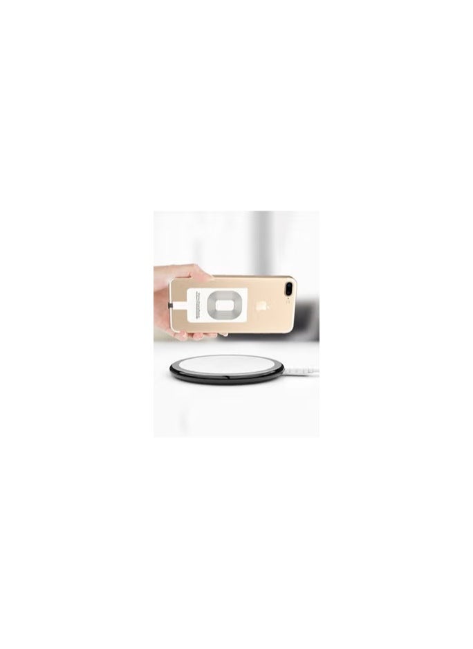 iPhone 7 Plus Wireless Charging Receiver 5V 800mAh Wireless Charger Adapter Plug and Play Fast Charging Qi Receiver