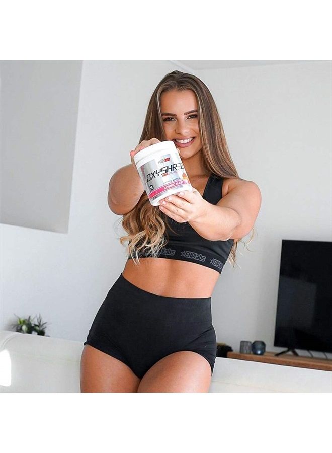 EHP Labs EHPlabs OxyShred مسحوق ما قبل التمرين الحراري ومكمل التخسيس - مسحوق ما قبل التمرين مثبت علميًا مع L جلايسين و أسيتيل L كارنيتين، مشروب تعزيز الطاقة - جريب فروت وردي، 60 حصة - Image 5
