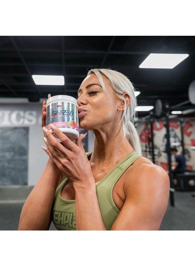 EHP Labs EHPlabs OxyShred مسحوق ما قبل التمرين الحراري ومكمل التخسيس - مسحوق ما قبل التمرين مثبت علميًا مع L جلايسين و أسيتيل L كارنيتين، مشروب تعزيز الطاقة - جريب فروت وردي، 60 حصة - Image 3
