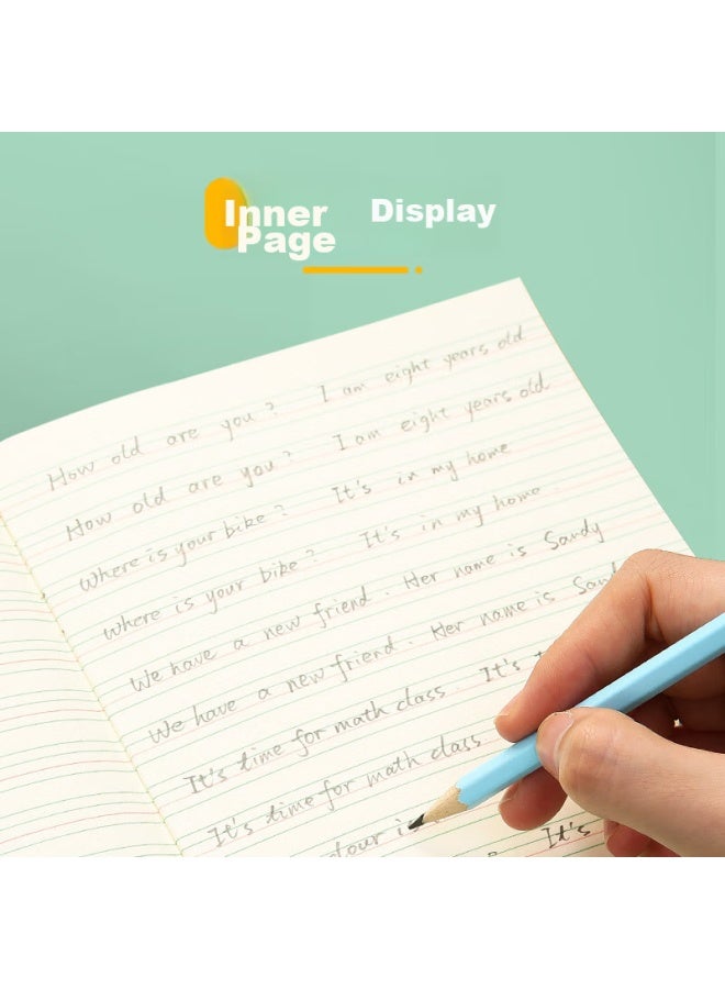 M&G Chenguang Stationery Large English Notebook 22k, 12 Lines, Elementary School Homework Book, Middle School Practice Book, English Notebook, Four-line Grid Reading Notebook, 20 Sheets, 10 Books, Apyl919ne - Image 3