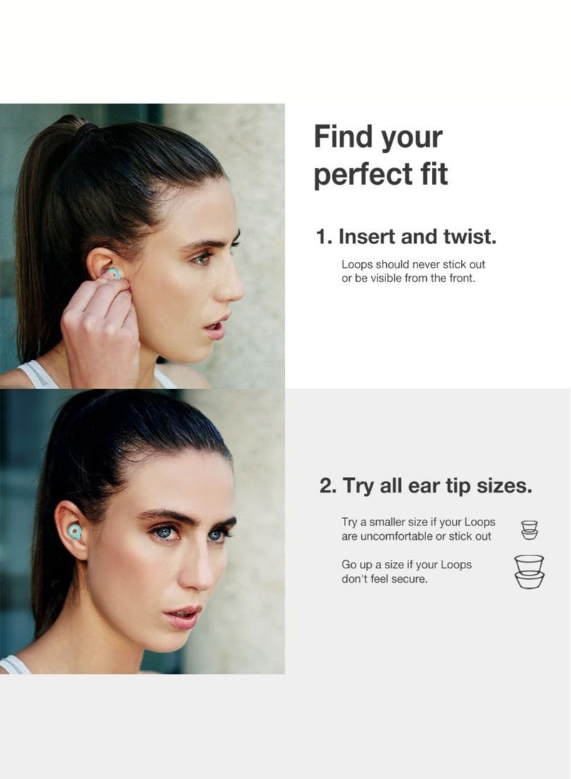 كيلا سدادات أذن للنوم مع خاصية إلغاء الضوضاء، سدادات أذن غامرة من السيليكون مع خاصية إلغاء الضوضاء للنوم والدراسة والعمل والسفر والسباحة (-33 ديسيبل) (أخضر) - Image 3