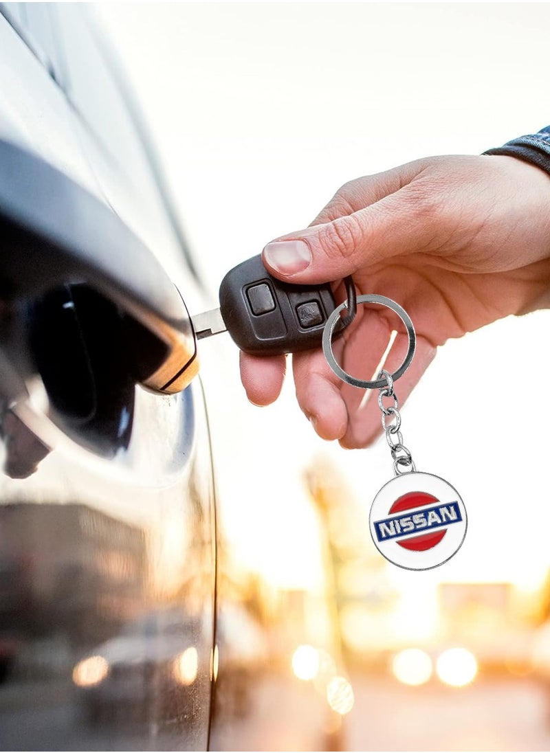 Nissan Metal Keychain, Nissan Car Logo Key Chain, Key Ring For Car.  - Image 3
