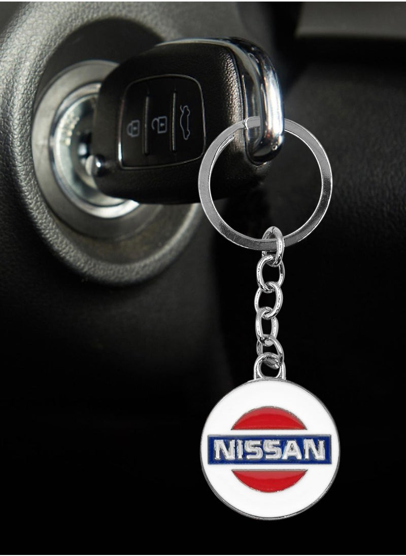 Nissan Metal Keychain, Nissan Car Logo Key Chain, Key Ring For Car.  - Image 2