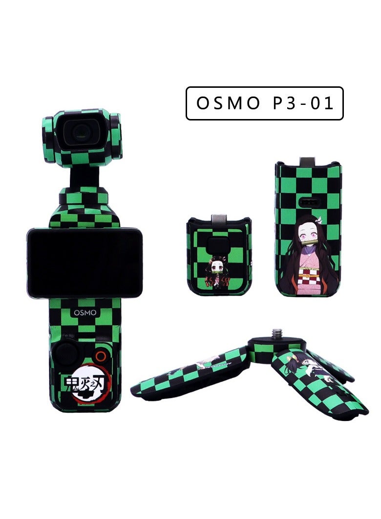 Compatible with DJI POCKET 3 sticker, OSMO camera film, pocket3 body protector - Image 1