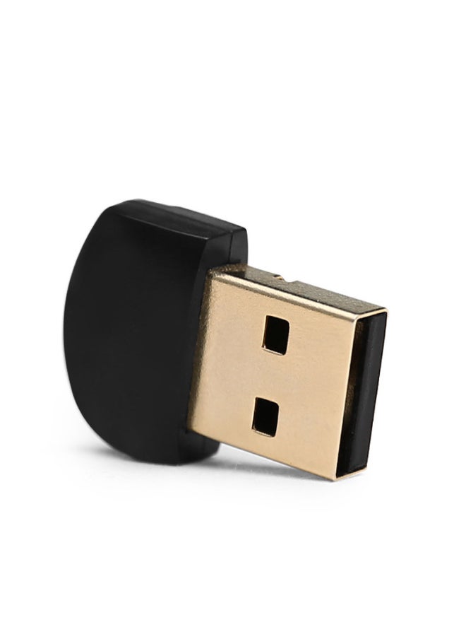 Generic - Bluetooth 4.2 Adapter USB Computer Desktop Notebook Wireless Headset Audio Audio Transmitter Drive-Free-Color:Black - Image 1