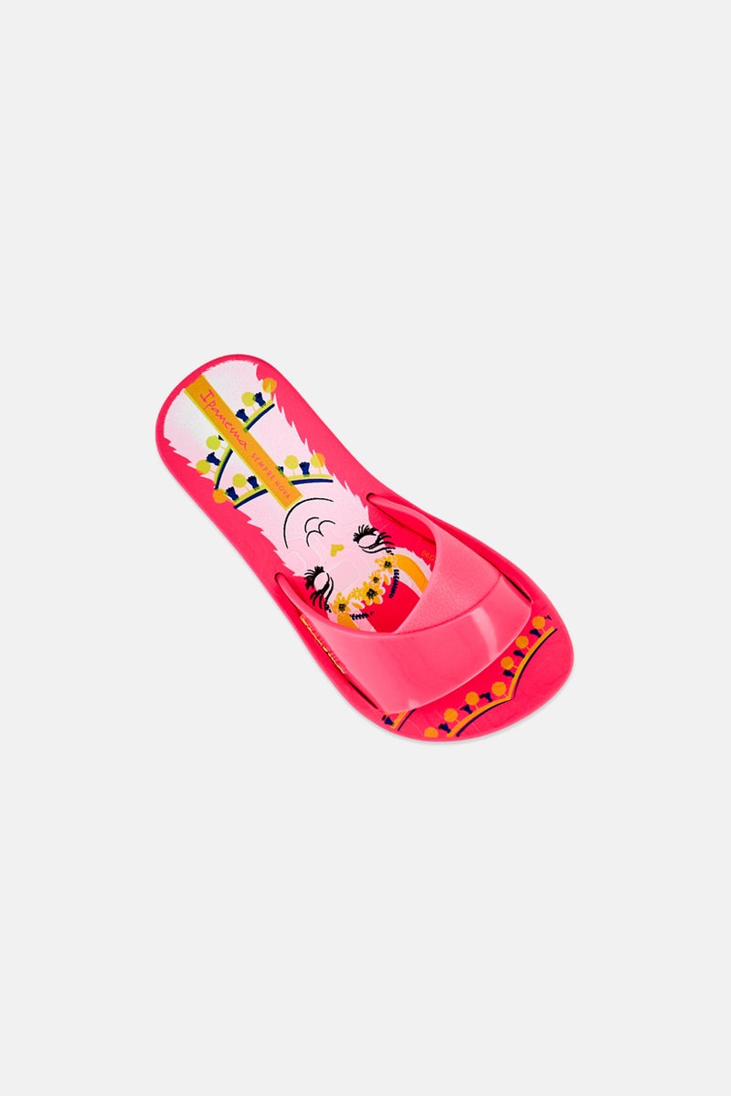 Ipanema Toddlers Girl Fresh Print Slip On Slippers, Pink - Image 3