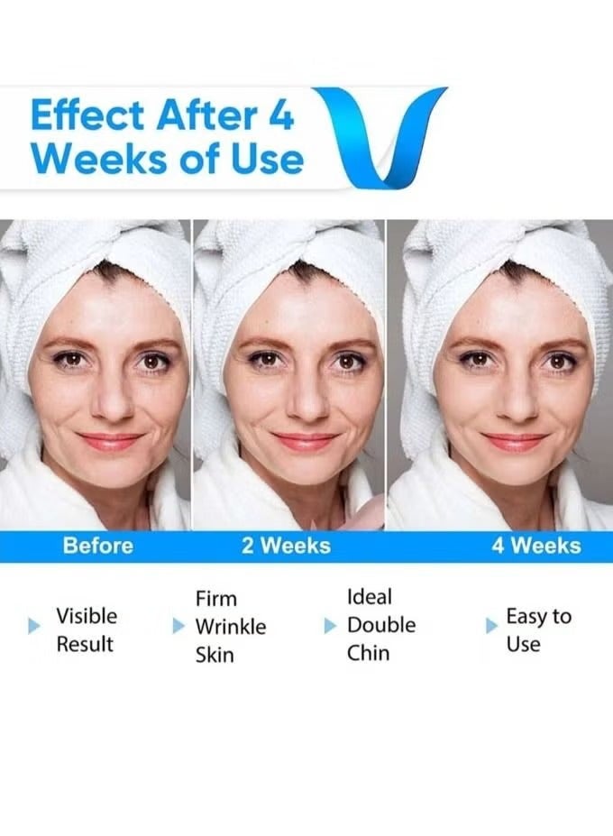 إسكدنيا جهاز تقليل الذقن المزدوج، جهاز شد الوجه الكهربائي على شكل حرف V، جهاز تدليك تنحيف الوجه بالتيار الكهربائي الدقيق، جهاز تدليك ذكي لشد الوجه قابل لإعادة الاستخدام - Image 2