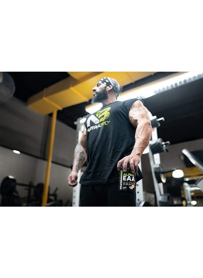 NutraBio - Alpha EAA - All-Day Aminos - Recovery, Energy, Focus, and Hydration Supplement - Full Spectrum EAA BCAA Matrix, Electrolytes, Nootropics, Coconut Water - 30 Servings - Cherry Limeade - Image 1