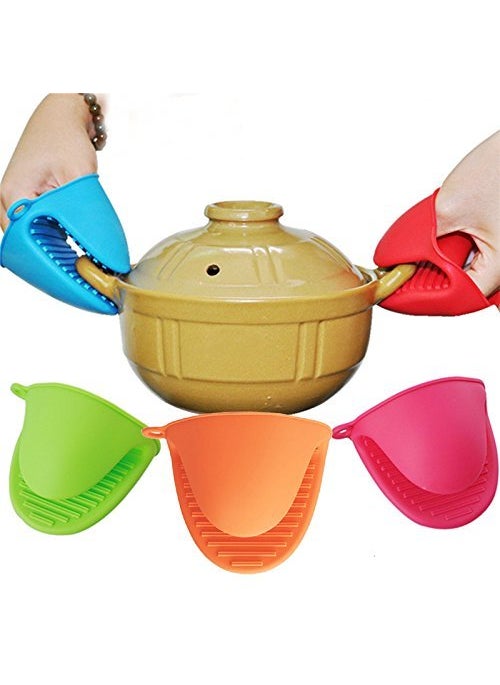 svk dream SVK Dream Kitchen Dishes Food Grade Silicone Microwave Oven Mitt Insulated NonSlip Glove Pack of 2  - Image 4