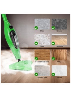 12-in-1 Steam Mop, 1300W Multifunction Handheld Steam Cleaner Mop with 12 Accessories, 3.5m Long Power Cord and Adjustable Steam Modes, Kills 99.9% of Bacteria, That Cleanes & Sanitizes for Cleaning Hard Floors, Carpets, Bathroom, Kitchen, Windows, Garments & Upholstery - pzsku/Z25EF1638E33676BE0C75Z/45/_/1734314145/44c05744-3a1e-4168-8a50-7f96f049b36e