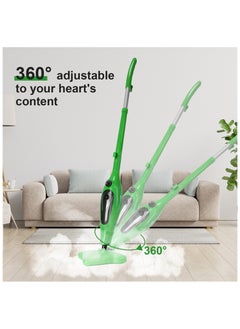 12-in-1 Steam Mop, 1300W Multifunction Handheld Steam Cleaner Mop with 12 Accessories, 3.5m Long Power Cord and Adjustable Steam Modes, Kills 99.9% of Bacteria, That Cleanes & Sanitizes for Cleaning Hard Floors, Carpets, Bathroom, Kitchen, Windows, Garments & Upholstery - pzsku/Z25EF1638E33676BE0C75Z/45/_/1734314289/70f1addc-2b34-4b2a-bdf0-3156d7941ecb