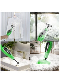 12-in-1 Steam Mop, 1300W Multifunction Handheld Steam Cleaner Mop with 12 Accessories, 3.5m Long Power Cord and Adjustable Steam Modes, Kills 99.9% of Bacteria, That Cleanes & Sanitizes for Cleaning Hard Floors, Carpets, Bathroom, Kitchen, Windows, Garments & Upholstery - pzsku/Z25EF1638E33676BE0C75Z/45/_/1735611297/bf3f2187-d63c-47ee-939b-34f70b110ed3