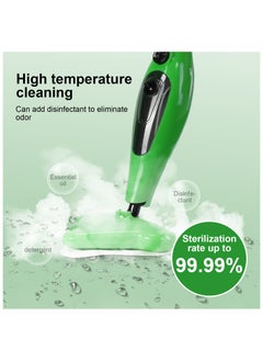 12-in-1 Steam Mop, 1300W Multifunction Handheld Steam Cleaner Mop with 12 Accessories, 3.5m Long Power Cord and Adjustable Steam Modes, Kills 99.9% of Bacteria, That Cleanes & Sanitizes for Cleaning Hard Floors, Carpets, Bathroom, Kitchen, Windows, Garments & Upholstery - pzsku/Z25EF1638E33676BE0C75Z/45/_/1735611318/d2c150f2-78c7-45da-bf49-e687011f89c4