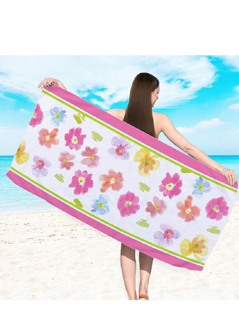 Y&D Microfiber Beach Towel,Quick Fast Dry Super Bath Towels Absorbent Blanket,Suitable For Travel,Camping,Pool 
