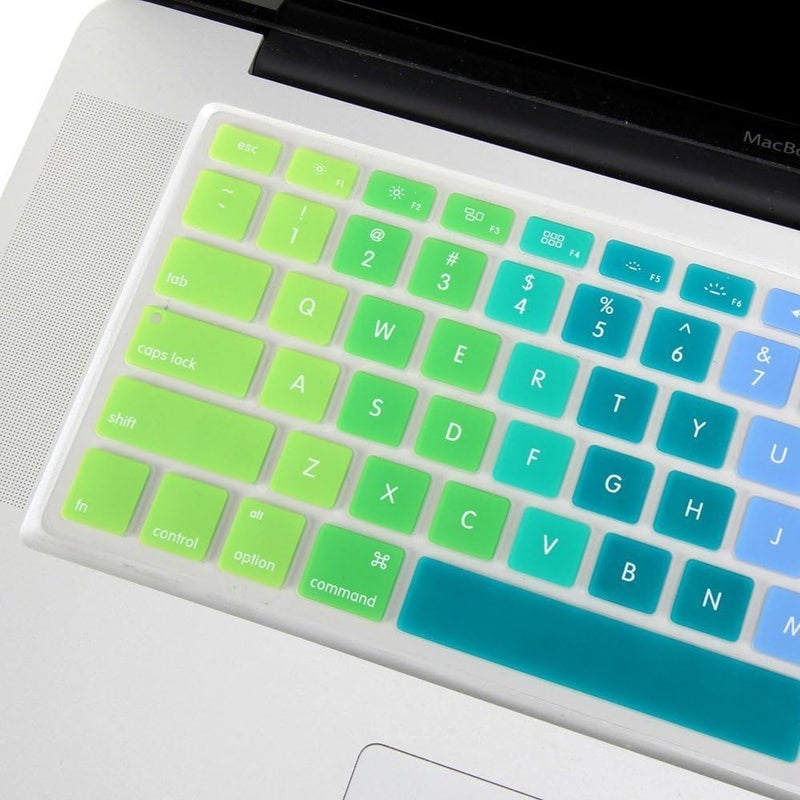 سيفن لاين غطاء لوحة مفاتيح Se7enline (تخطيط US) لـ Macbook Pro 13, 15, 17 بوصة / Macbook Air 13.3 بوصة الإصدارات القديمة: A1369, A1466, A1502, A1425, A1398, A1278, A1286 قوس قزح - Image 5
