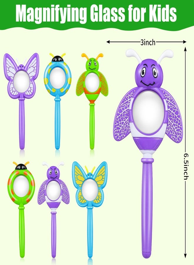 TORINALITAL 3Pcs Bug Magnifier for Kids, Handheld Butterfly Bee Ladybug Magnifying Glass, Kids Insect Magnifying Glass for Boys and Girls Gift Outdoor Activities - Image 2