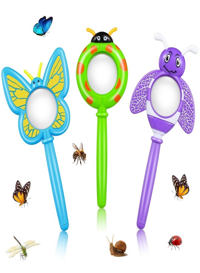 TORINALITAL 3Pcs Bug Magnifier for Kids, Handheld Butterfly Bee Ladybug Magnifying Glass, Kids Insect Magnifying Glass for Boys and Girls Gift Outdoor Activities - Image 1