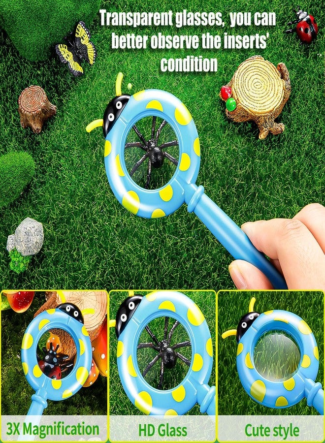 TORINALITAL 3Pcs Bug Magnifier for Kids, Handheld Butterfly Bee Ladybug Magnifying Glass, Kids Insect Magnifying Glass for Boys and Girls Gift Outdoor Activities - Image 3