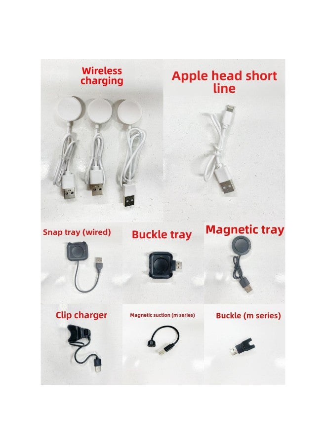 Smart Watch/smart Bracelet Charging Line Wireless Charging/magnetic Attraction/buckle Seat Charging-Color:Clip Charger  - Image 3