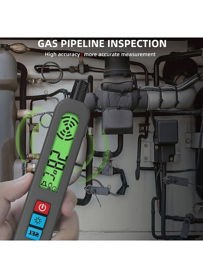 BSIDE - Handheld Combustible Gases Leak Detector Natural Gases Leakage Tester Portable Combustible Gases Concentration Analyzer Meter with Temperature Test and Sound Light Alarm Function - Image 1