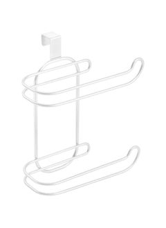 Toilet Paper Holder, Hanging Toilet Roll Paper Holder, No Drilling Paper Holder, SUS 304 Stainless Steel Toilet Roll Holder, Hanging toilet paper holder for bathrooms, kitchens, and toilets (White)