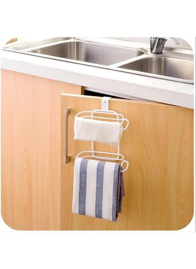 HOOKOR - Toilet Paper Holder, Hanging Toilet Roll Paper Holder, No Drilling Paper Holder, SUS 304 Stainless Steel Toilet Roll Holder, Hanging toilet paper holder for bathrooms, kitchens, and toilets (White) - Image 1