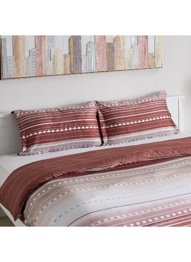 Home Box Mia Sofia 3-Pieces Printed Microfiber Queen King Duvet Cover Set 220 x 220 cm  - Image 1