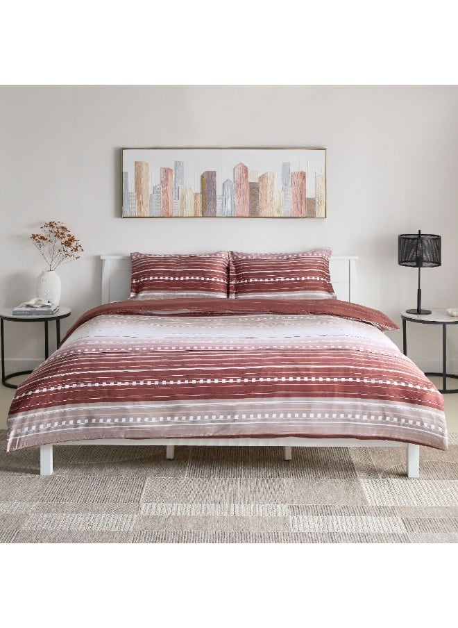 Home Box Mia Sofia 3-Pieces Printed Microfiber Queen King Duvet Cover Set 220 x 220 cm  - Image 2