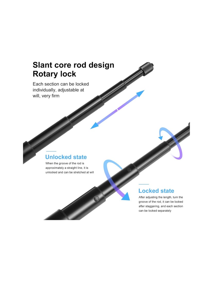 AMBERJACK - Insta360 Handheld Camera Selfie Stick and Tripod for Insta360 Time Bundle, Invisible Selfie stick for Insta360 X4/ X3/ GO 3S/ One X2/One RS/One R/One etc. Sports Cameras Accessories - Image 1