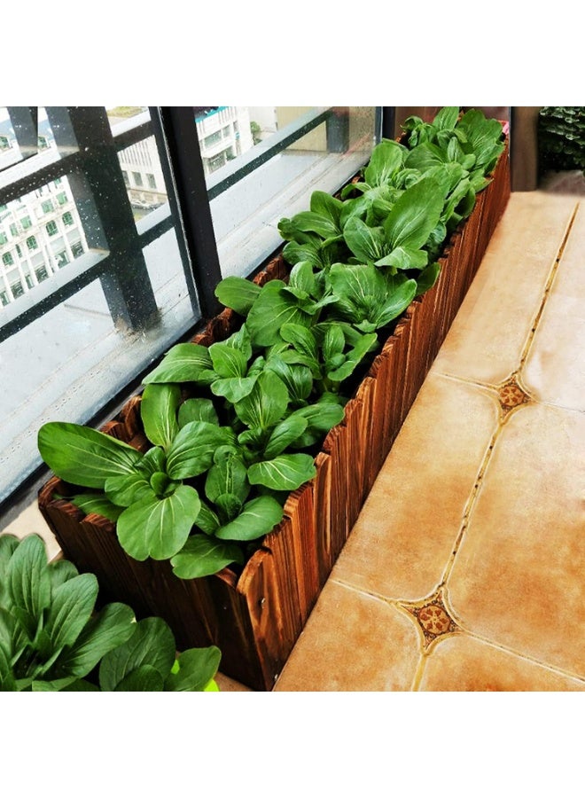 HOME TASTE Hometaste Wooden Flower Pot For Indoor And Outdoor Gardens - Elegant Planter For Flowers, Herbs, And Small Trees - Durable And Stylish Garden Decor | Vintage Raised Garden Bed (Big) - Image 5